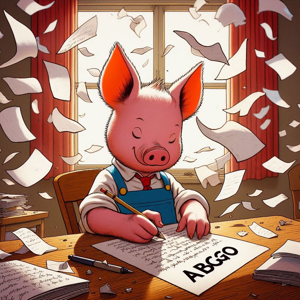 blogging abcgo piglet